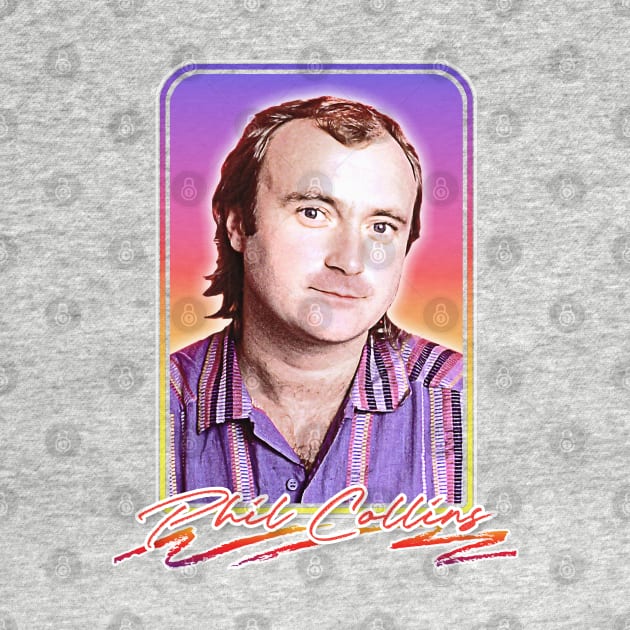 Phil Collins /// Retro 80s Aesthetic Fan Design by DankFutura